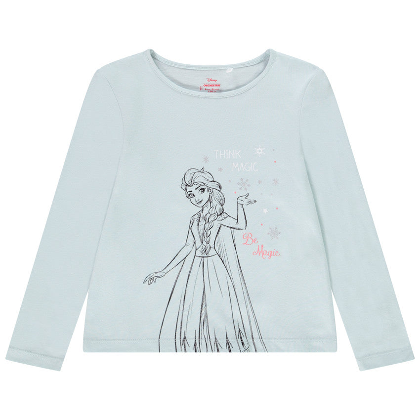 T-shirt manches longues print La Reine des Neige Disney pour fille