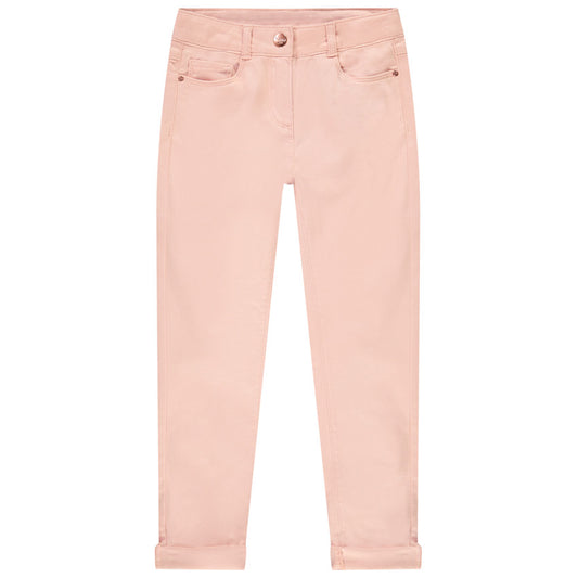 Pantalon slim rose poudré à revers – Orchestra