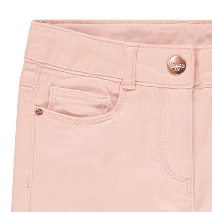 Pantalon slim rose poudré à revers – Orchestra