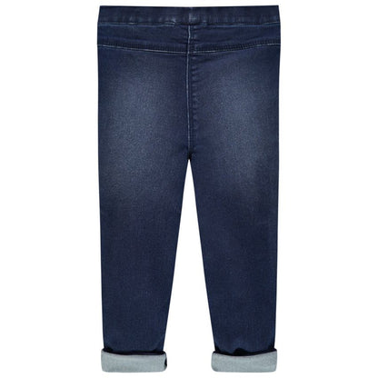 Jegging en denim stretch bleu foncé délavé – Orchestra
