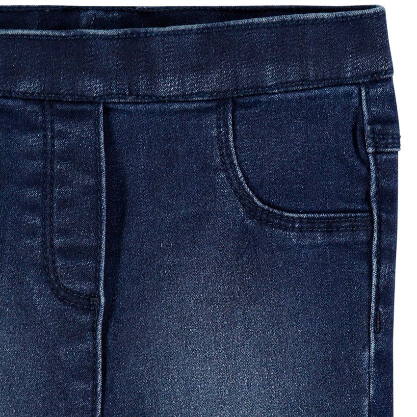 Jegging en denim stretch bleu foncé délavé – Orchestra