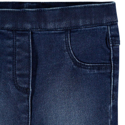 Jegging en denim stretch bleu foncé délavé – Orchestra