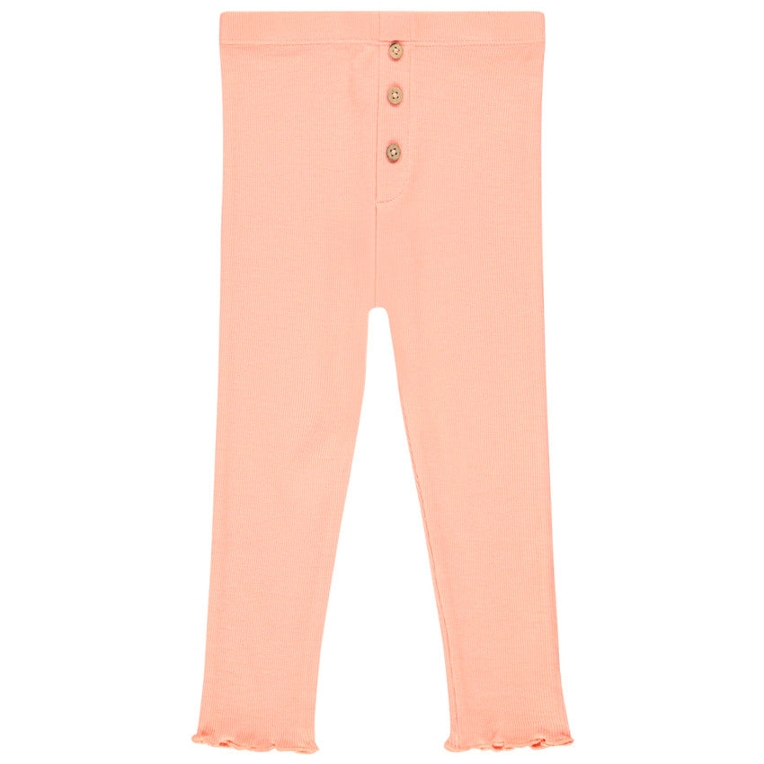 Legging en maille côtelée pour bébé fille