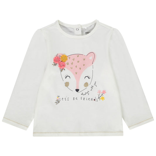 T-shirt manches longues en jersey fantaisies pour bébé fille