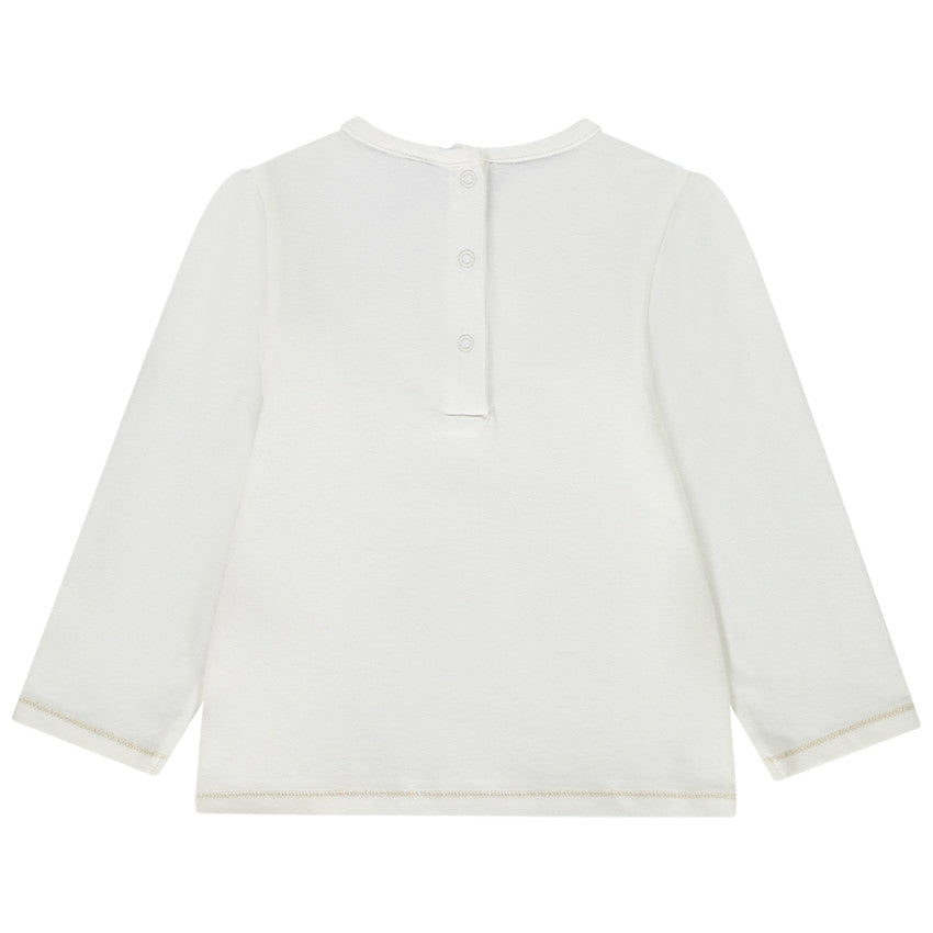 T-shirt manches longues en jersey fantaisies pour bébé fille