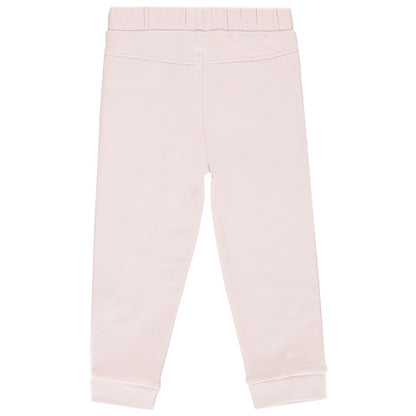 Pantalon de Jogging mauve clair en Molleton à Poches Volantées