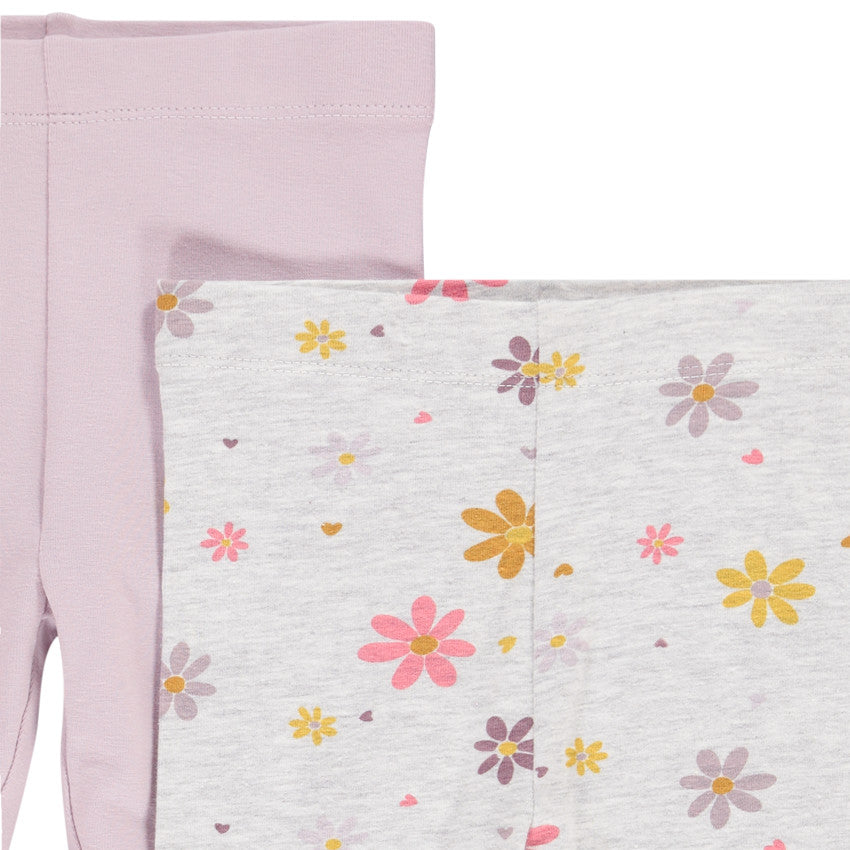 Lot de 2 leggings longs en jersey fille – Orchestra