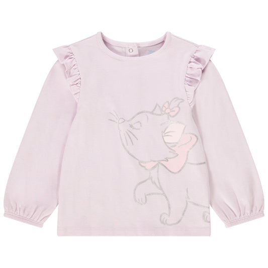 T-shirt Manches Longues Rose Pâle Disney "Marie - Les Aristochats"