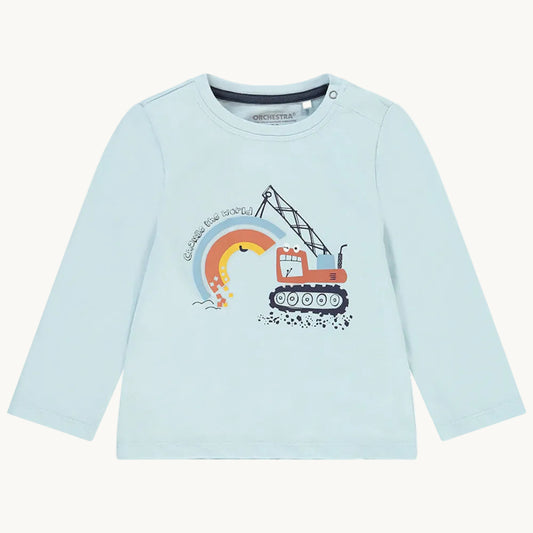 T-shirt manches longues en jersey print fantaisie