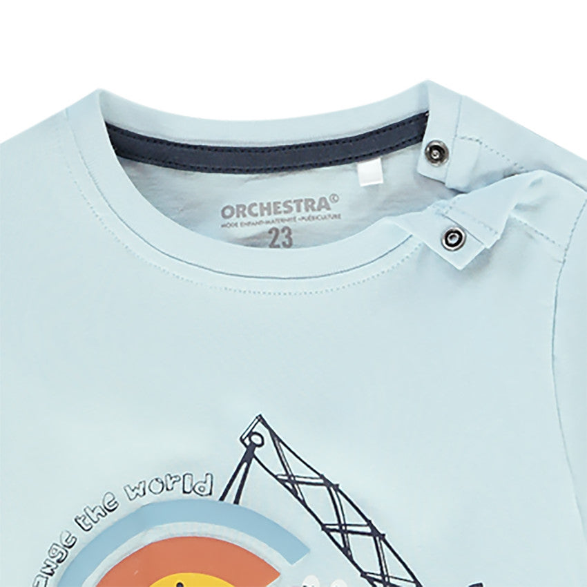 T-shirt manches longues en jersey print fantaisie