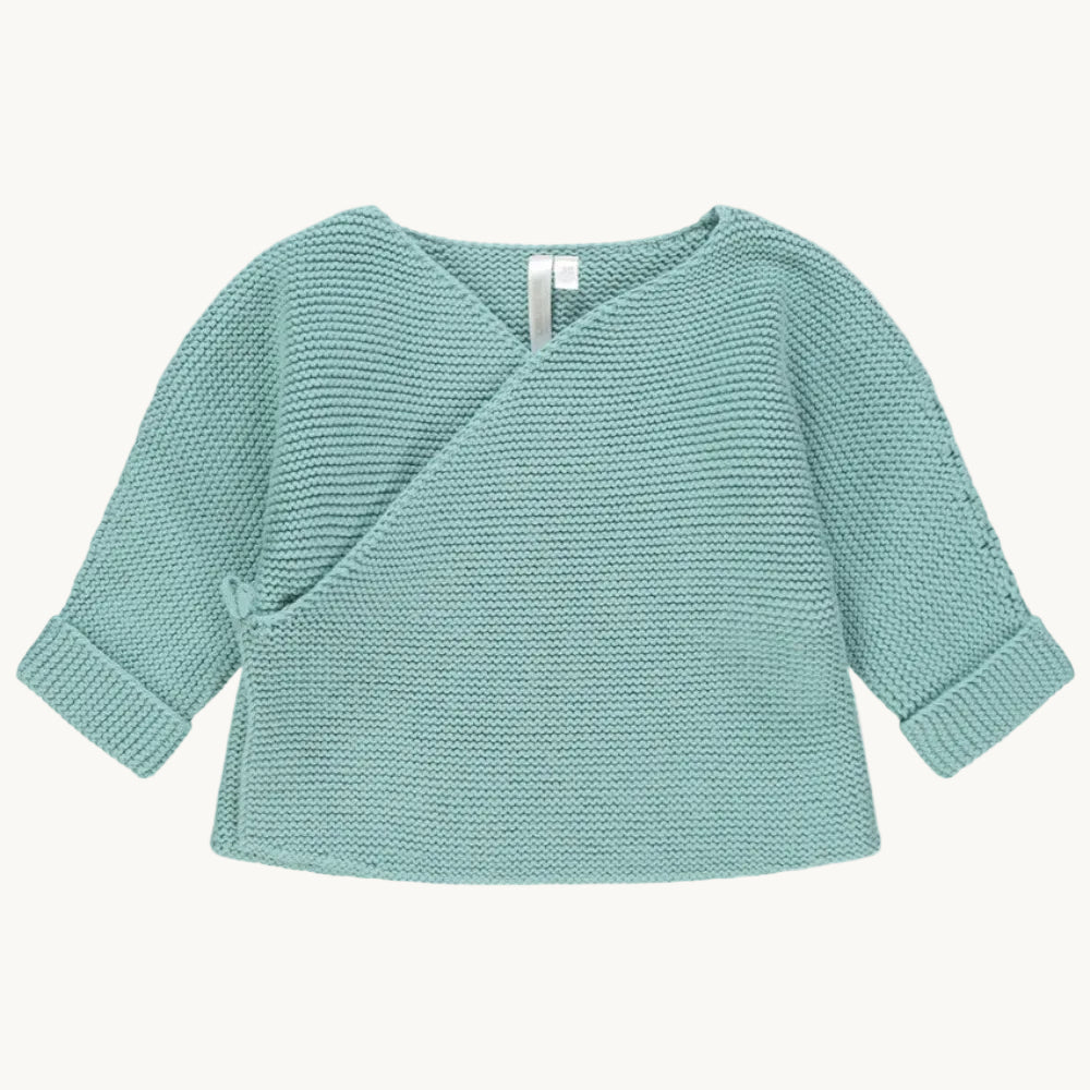Cardigan en tricot uni coton pour bébé garçon