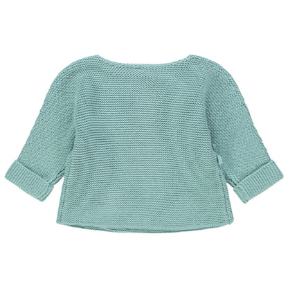 Cardigan en tricot uni coton pour bébé garçon