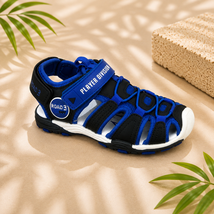 Sandales Sport Garçon Road 3 – Bleu & Noir