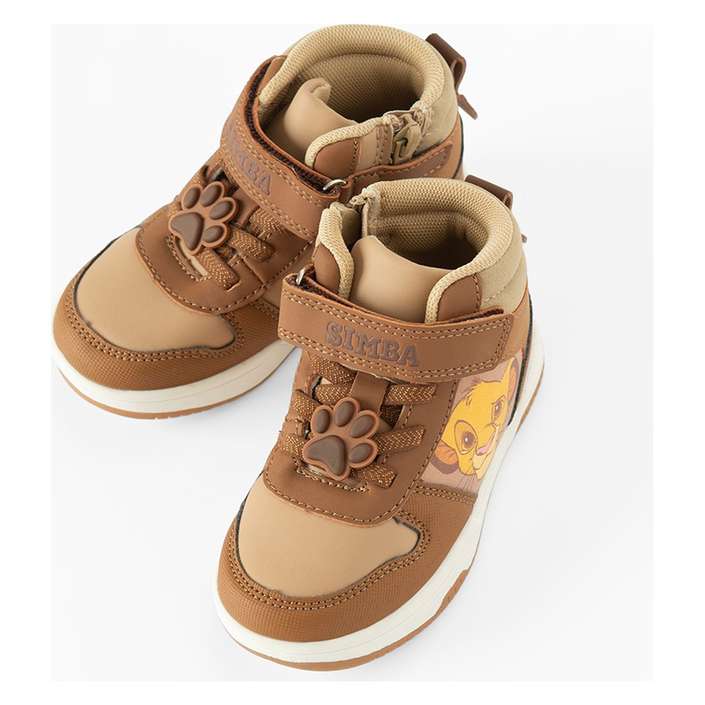 Baskets Montantes Enfant Simba – Camel & Beige à Scratch