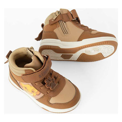Baskets Montantes Enfant Simba – Camel & Beige à Scratch