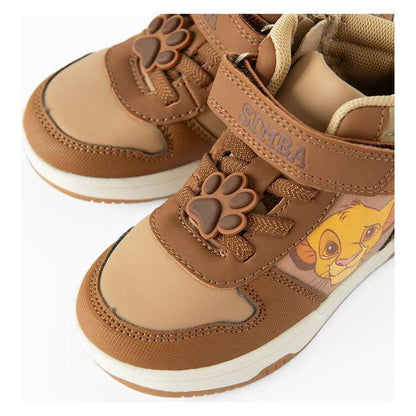 Baskets Montantes Enfant Simba – Camel & Beige à Scratch