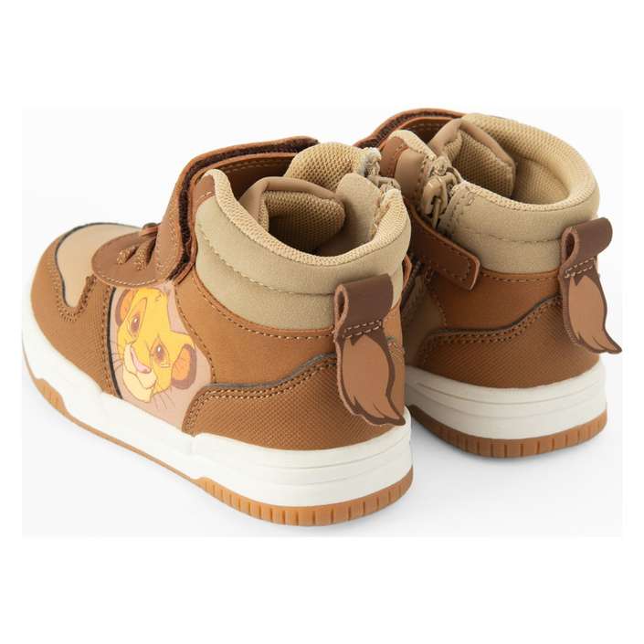 Baskets Montantes Enfant Simba – Camel & Beige à Scratch