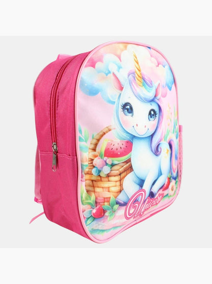Sac à dos enfant Licorne rose – 25 cm – Crèche & Maternelle