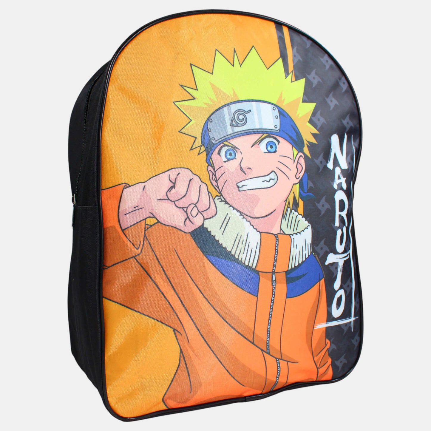 Sac à dos scolaire Naruto – Orange & Noir – 40 cm – CP, CE1 & CE2