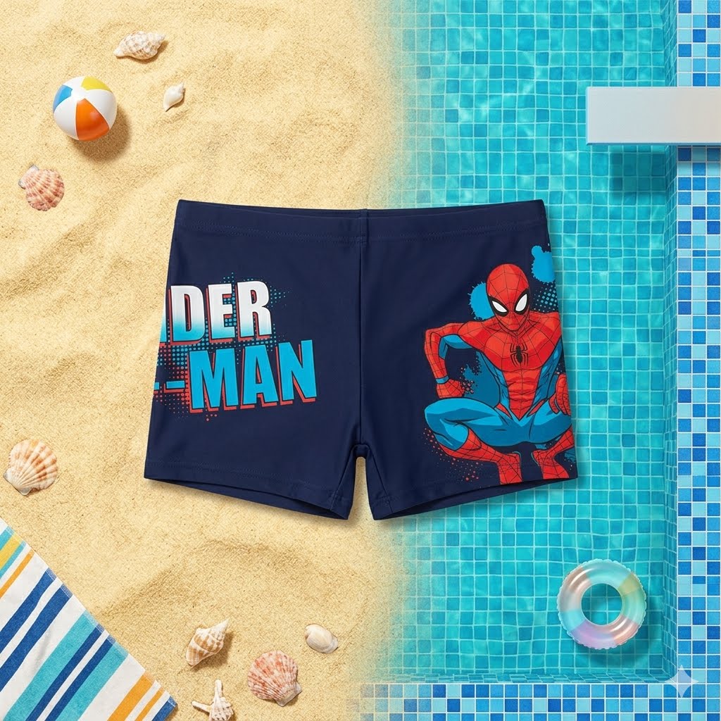 Boxer de bain enfant Spider-Man – Bleu marine