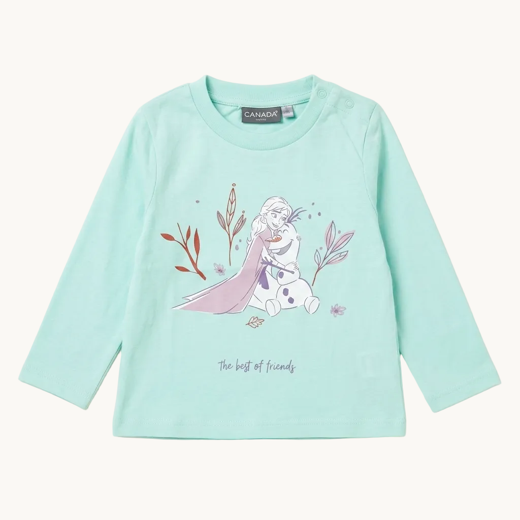 T-shirt manches longues La Reine des Neiges – Elsa et Olaf