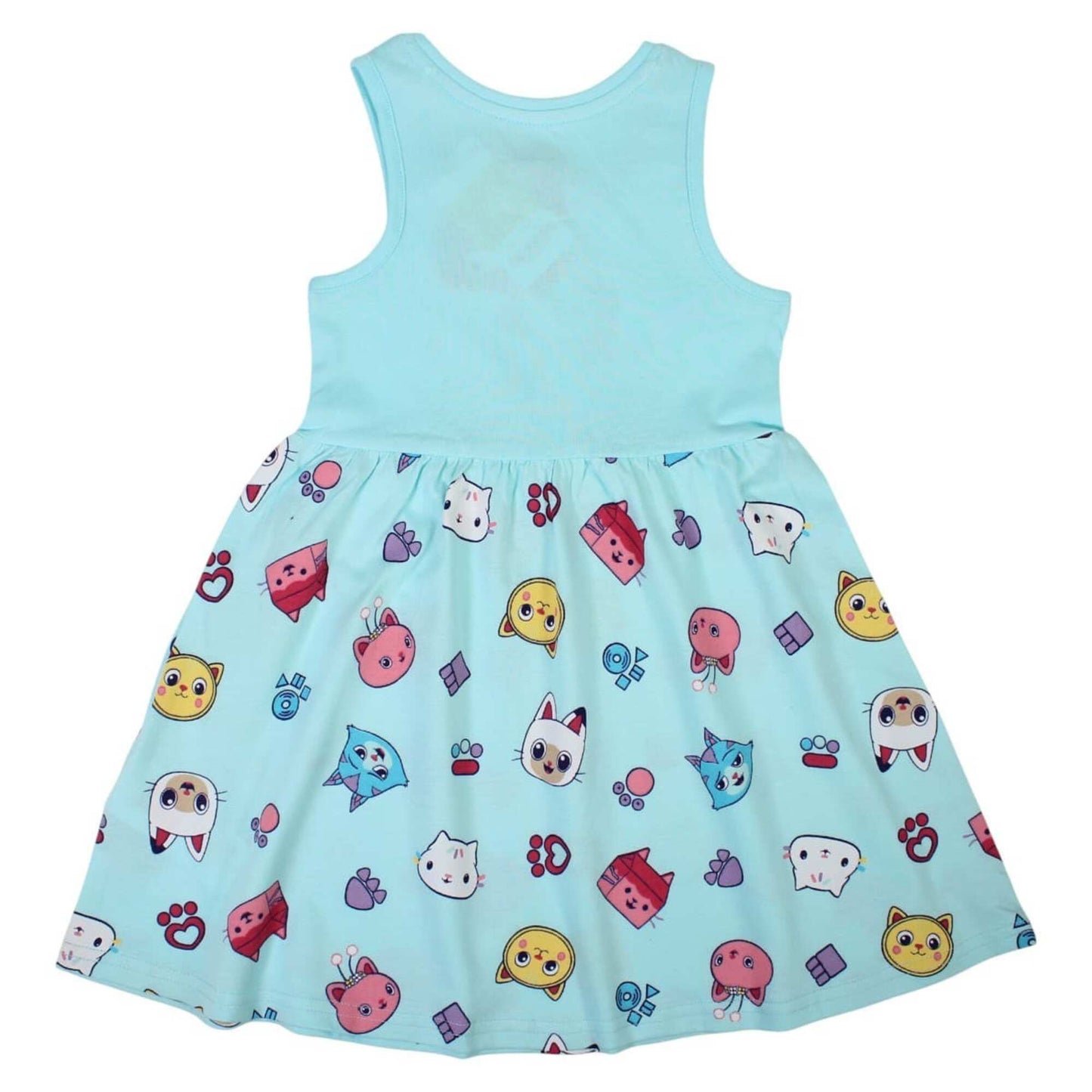 Robe d'été Gabby et la Maison Magique pour fille – Robe sans manches imprimé chats DreamWorks