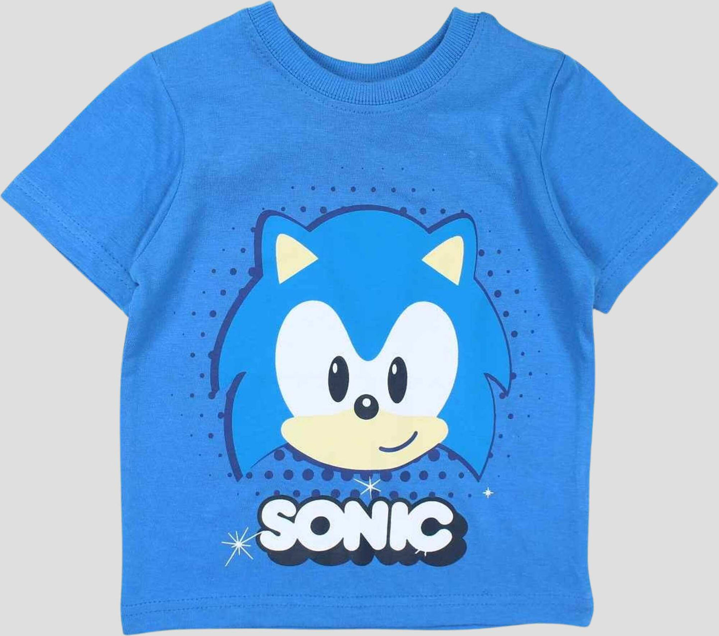 Pyjama court Sonic the Hedgehog pour enfant – Ensemble T-shirt bleu et short gris