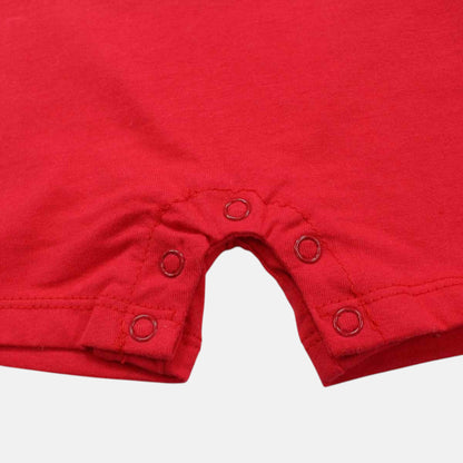 Barboteuse Mickey Mouse pour bébé – Combishort d'été blanc et bleu ou rouge Disney Baby