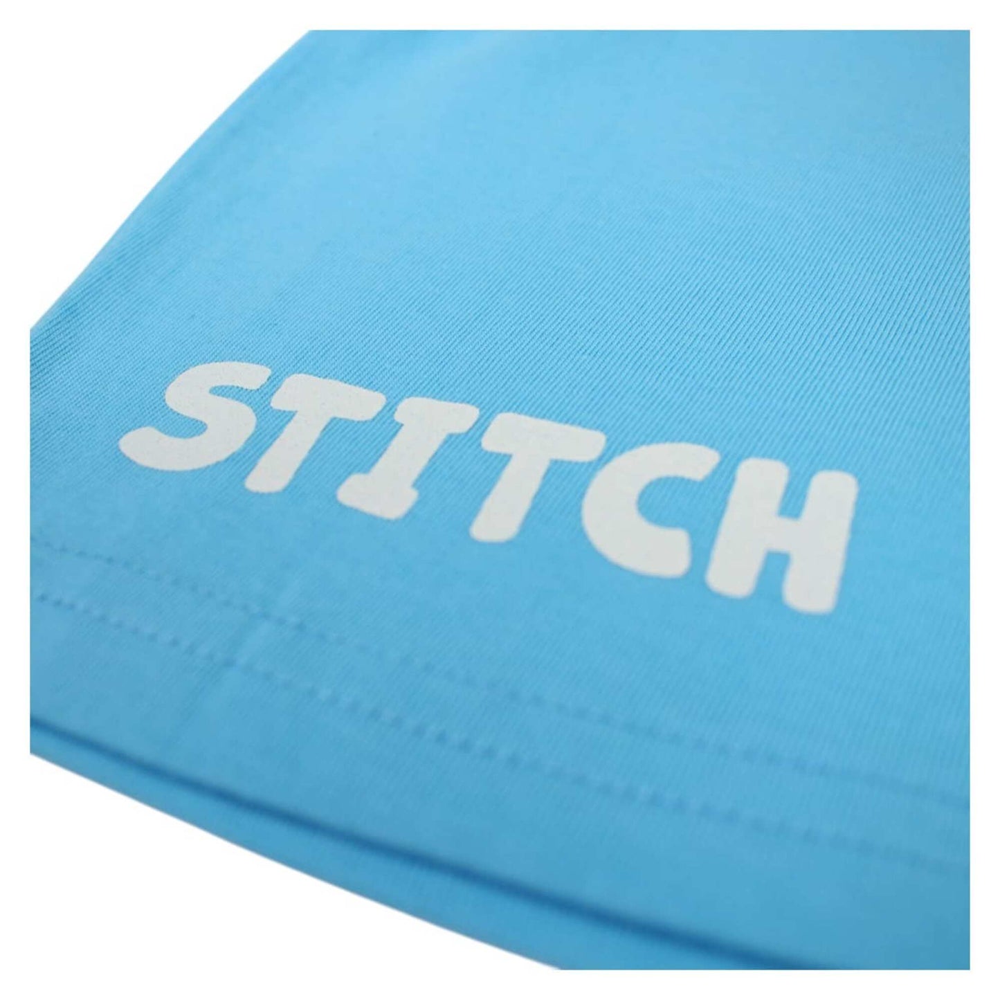 Ensemble d'été Stitch pour fille – T-shirt blanc à cœurs et short bleu turquoise Disney