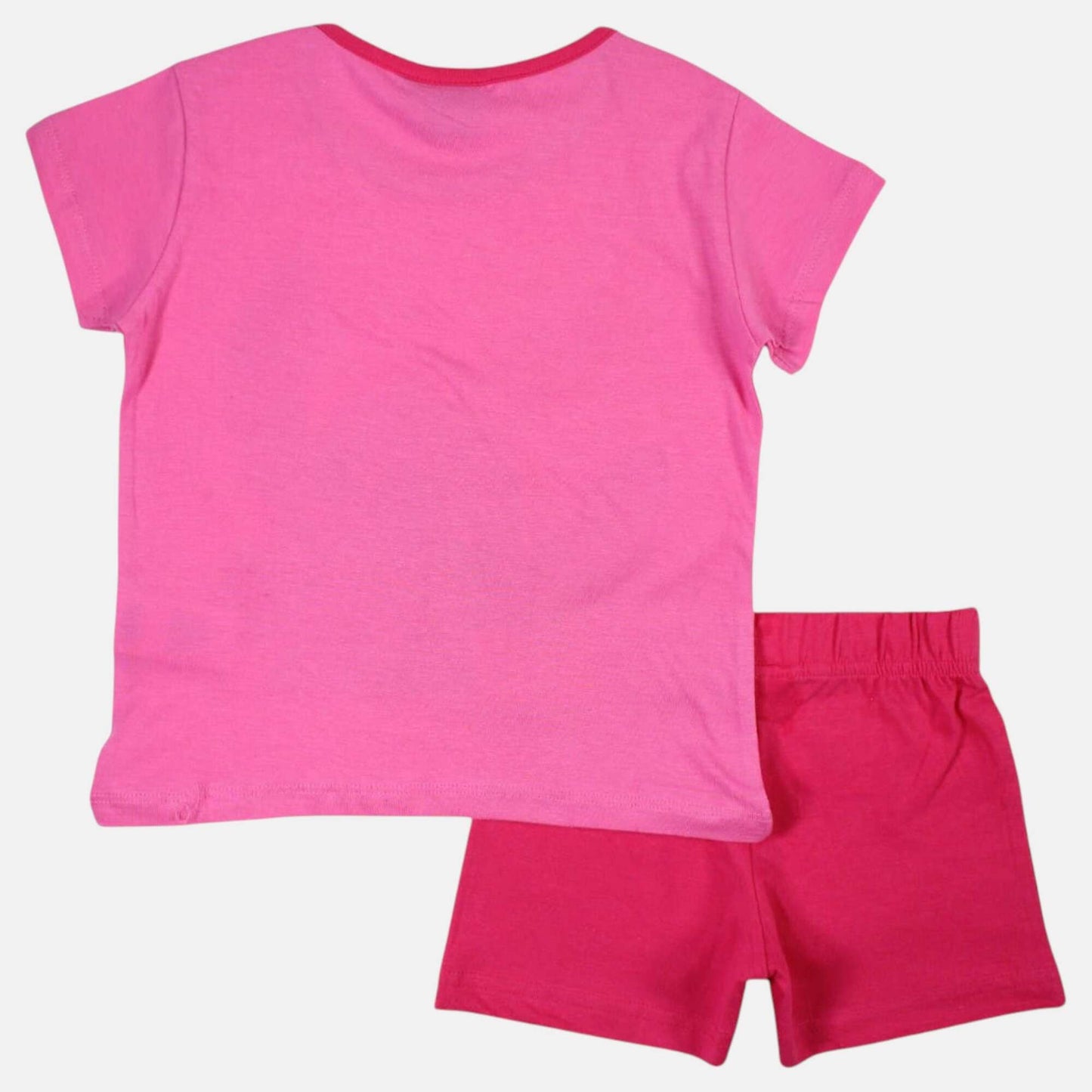 Ensemble d'été Stitch pour fille – T-shirt rose et short fuchsia à fleurs tropicales Disney