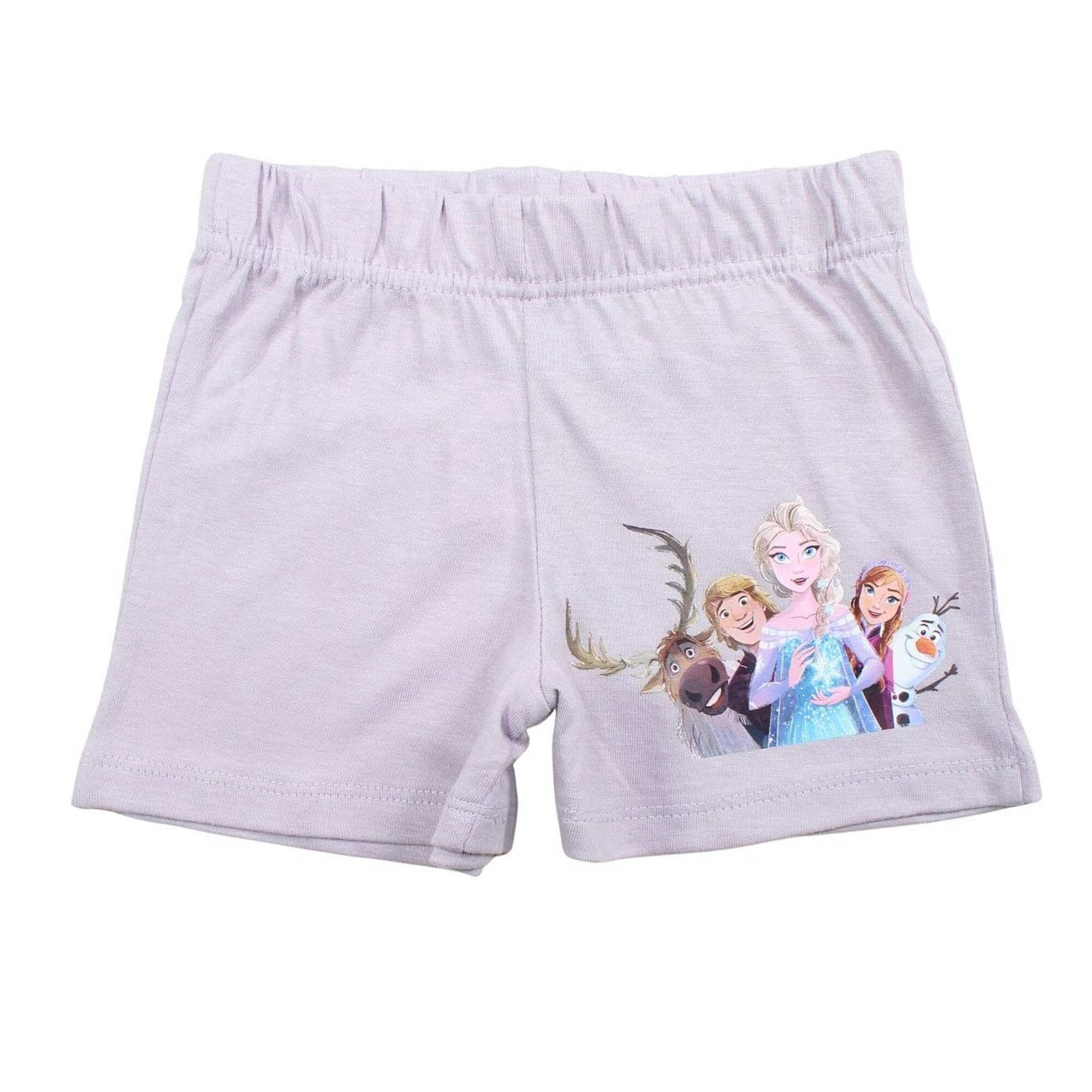Ensemble d'été La Reine des Neiges pour fille – T-shirt lilas Elsa & Anna et short assorti Disney