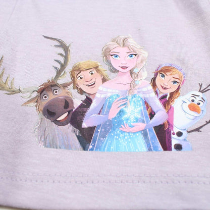 Ensemble d'été La Reine des Neiges pour fille – T-shirt lilas Elsa & Anna et short assorti Disney