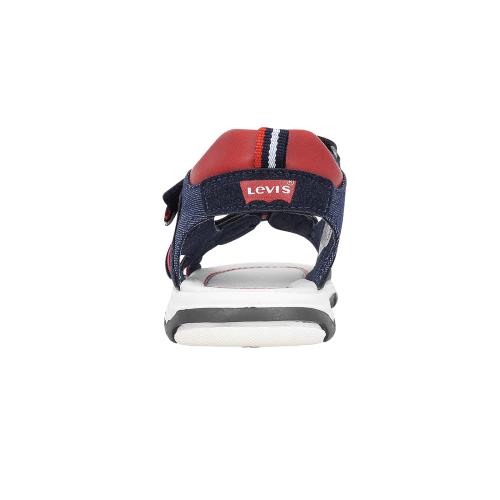 Claquettes Levi's Ajustables – Bleu Marine et Rouge