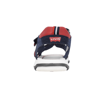 Claquettes Levi's Ajustables – Bleu Marine et Rouge
