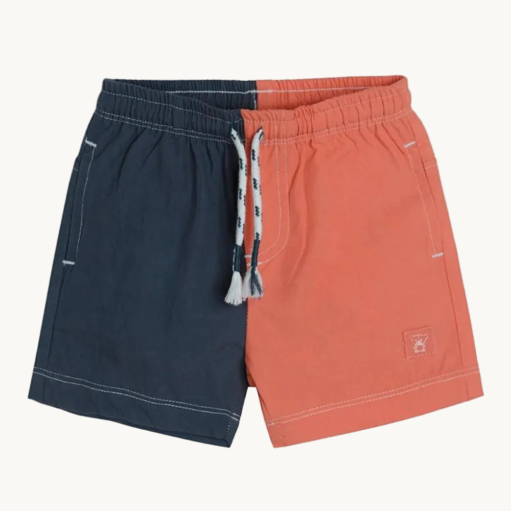 Short de bain bicolore