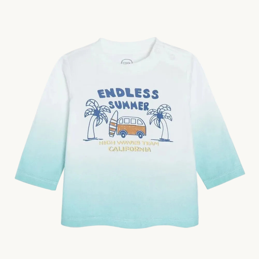 T-shirt manches longues dégradé "Endless Summer" – Cool Club – 6 mois