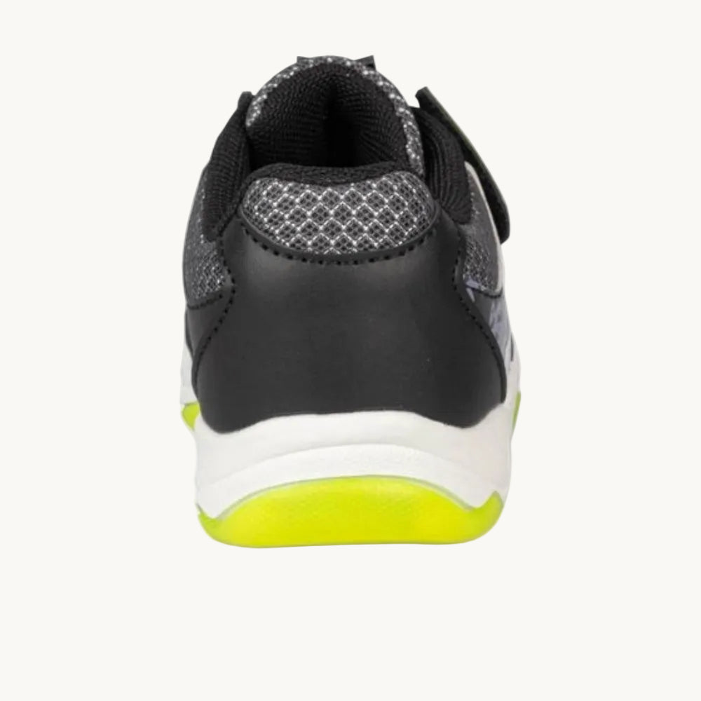 Baskets Enfant Batman DC Comics – Chaussures de Sport à Scratch Logo Chauve-Souris et Lacets Élastiques