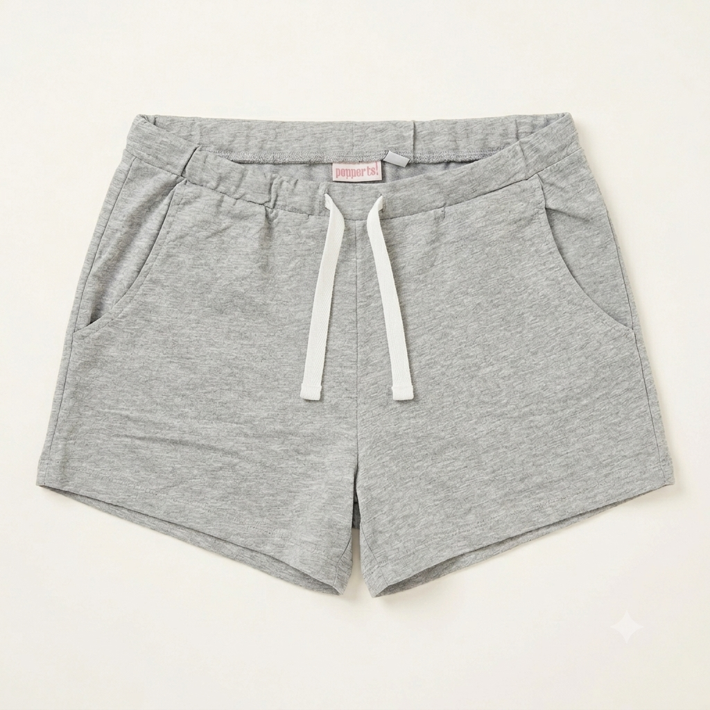 Lot de 2 shorts en molleton ado (Gris & Noir) - Pepperts