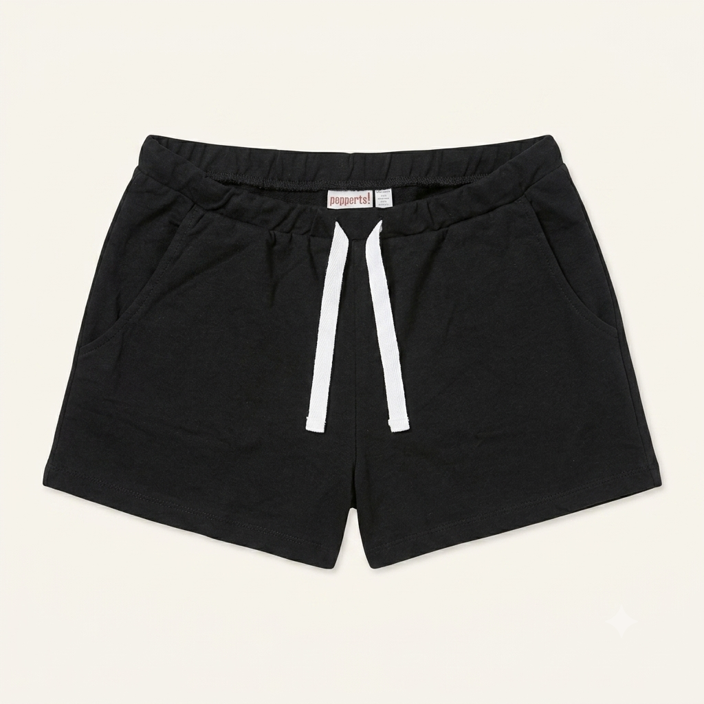 Lot de 2 shorts en molleton ado (Gris & Noir) - Pepperts
