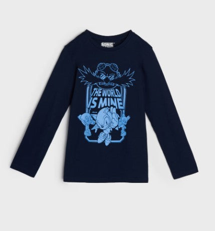 T-shirt Manches Longues Sonic the Hedgehog « The World is Mine »