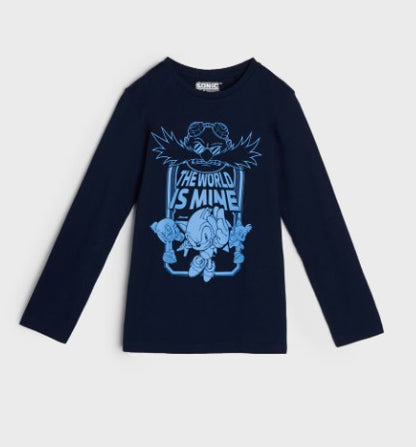 T-shirt Manches Longues Sonic the Hedgehog « The World is Mine »