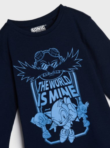 T-shirt Manches Longues Sonic the Hedgehog « The World is Mine »