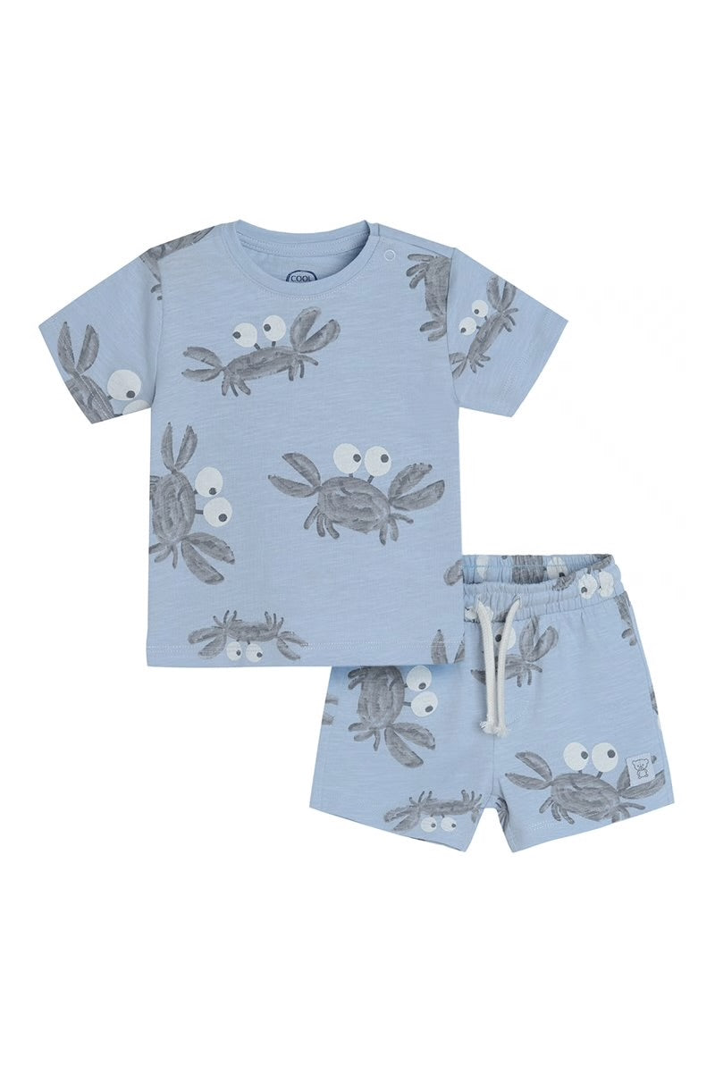 Ensemble été bébé Garçon à motifs crabes - Cool club