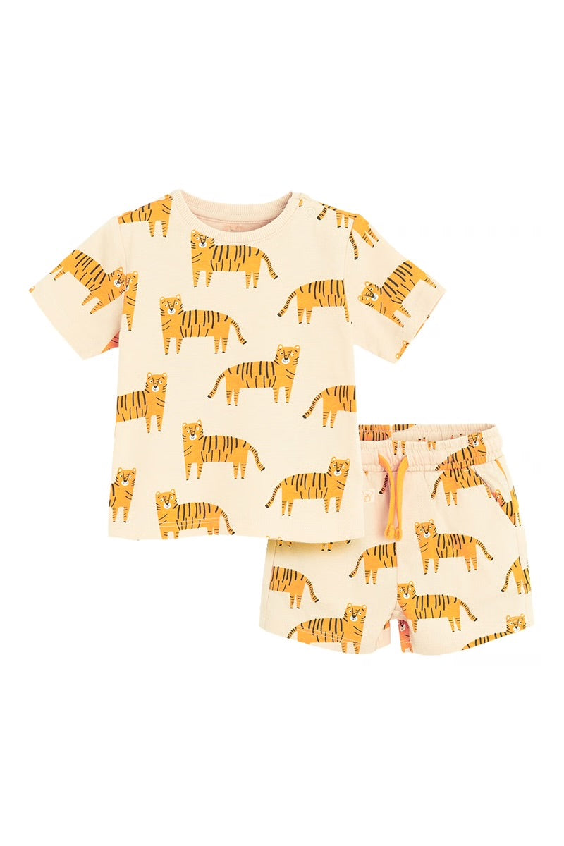 Ensemble été imprimés tigres bébé Garçon - Cool club