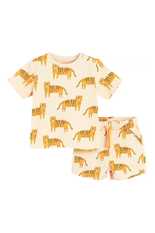Ensemble été imprimés tigres bébé Garçon - Cool club