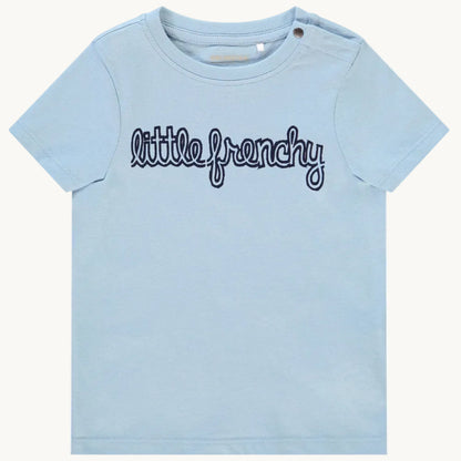 T-shirt Bébé Bleu Ciel - "Little Frenchy"