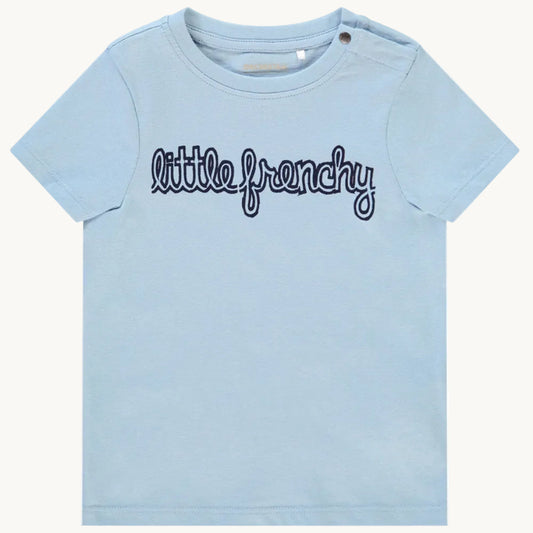 T-shirt Bébé Bleu Ciel - "Little Frenchy"