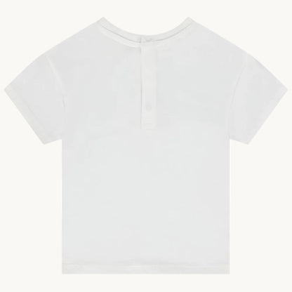 T-shirt Bébé Blanc Motif Palmiers - "Good Vibes"