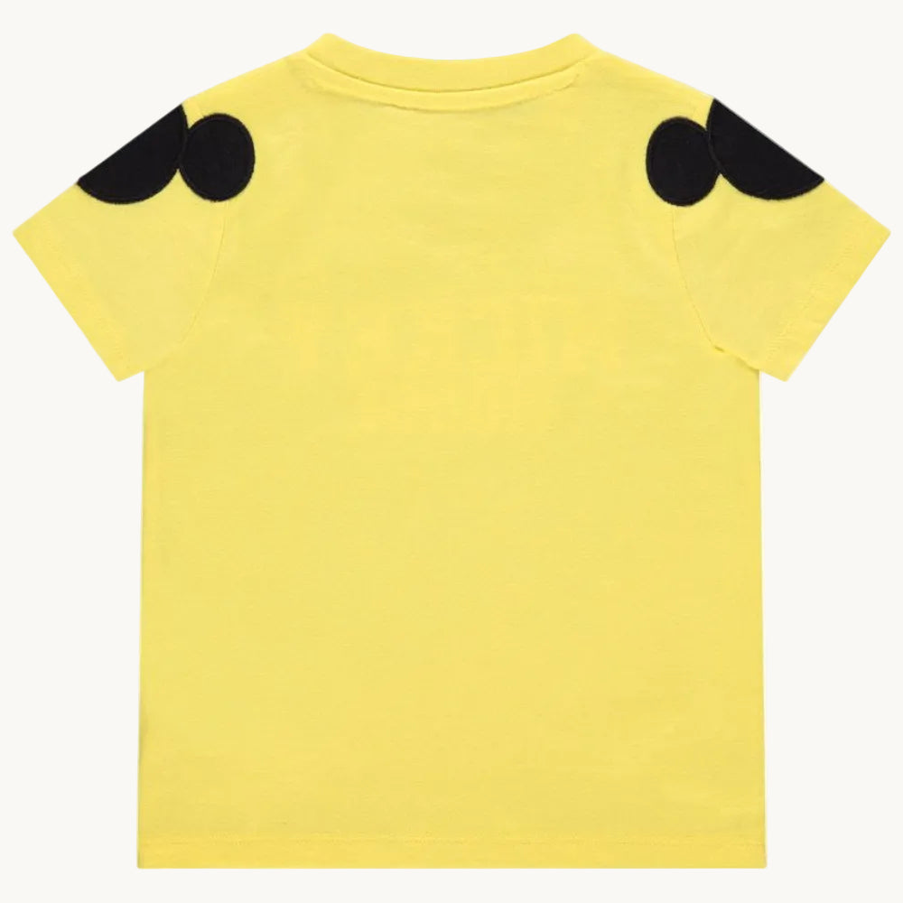 T-shirt Bébé Mickey Mouse Jaune à Oreilles en Relief