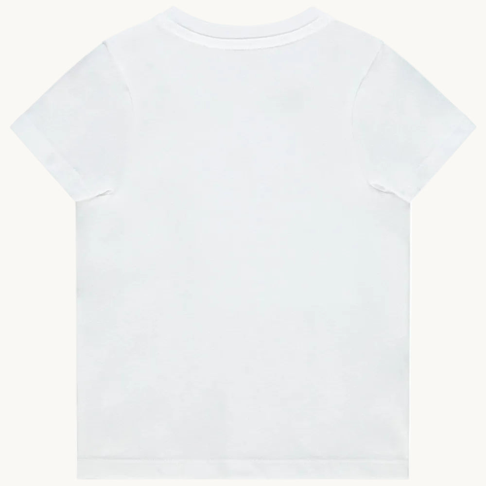 T-shirt Bébé Blanc Motif Léopard - "Hey bro, what's up?"